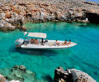 Private Cruise to : Red Rock, Koutsomiti, Kounoupa, Ag. Kyriaki, Ag. Fokas & Ligno