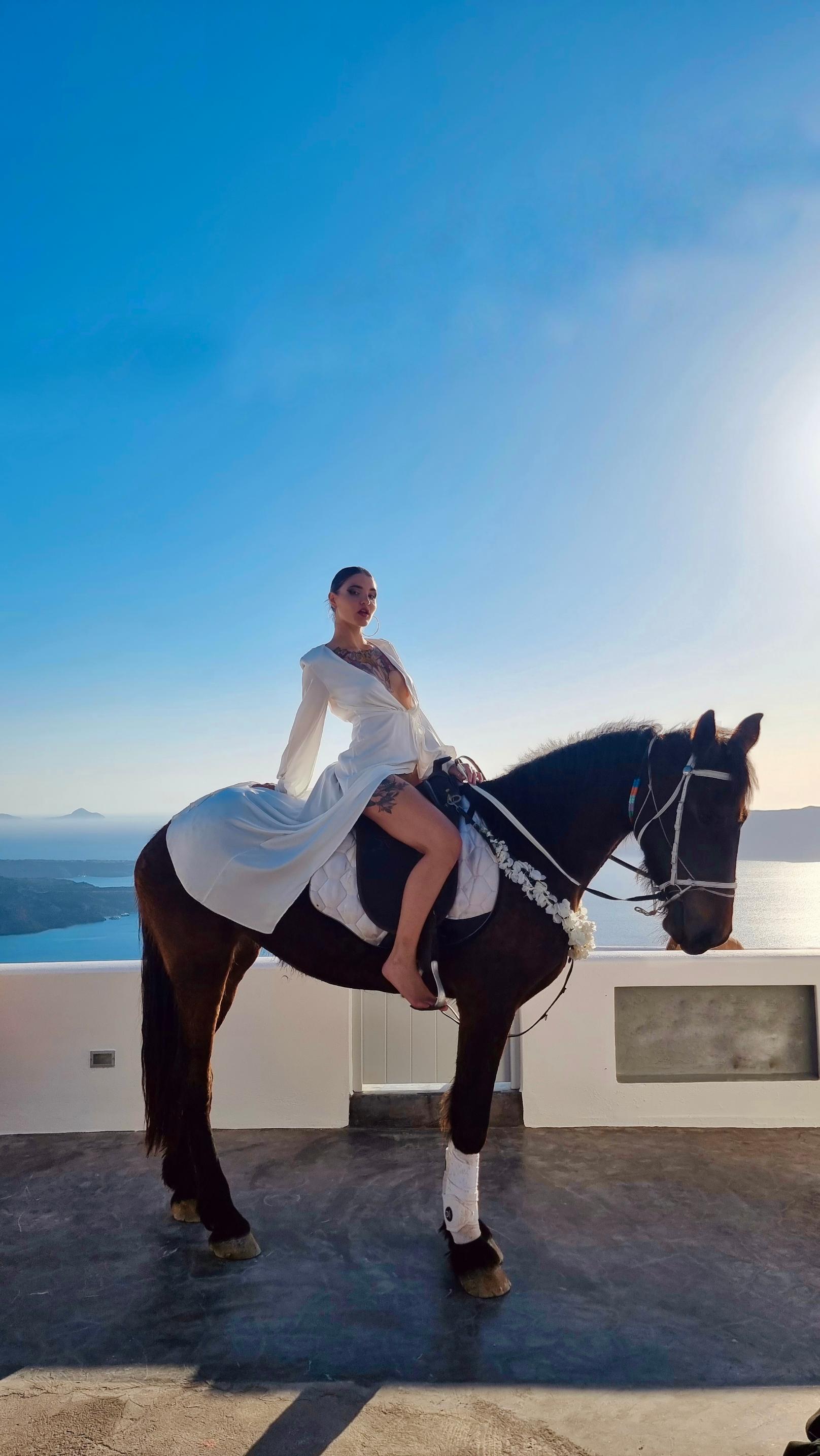 Santorini: Horse & Donkey Riding Through Volcanic Landscapes