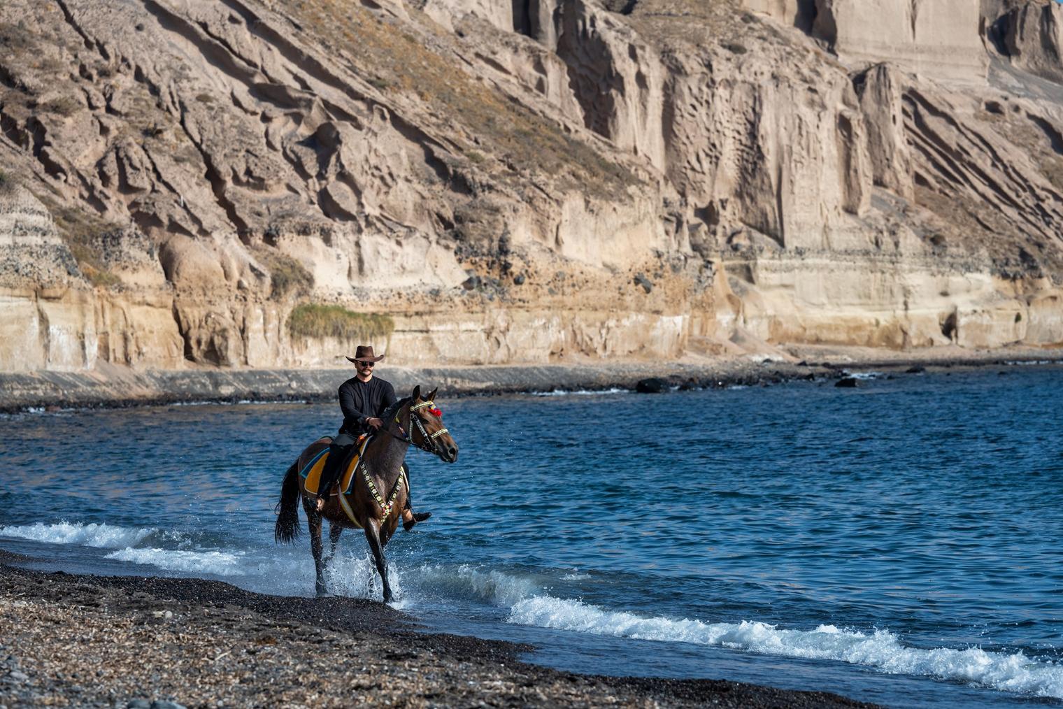Santorini: Horse & Donkey Riding Through Volcanic Landscapes