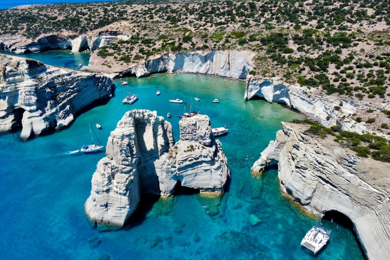  Full Day Milos Private Boat Cruise