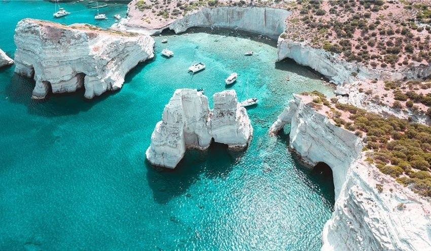  Full Day Milos Private Boat Cruise