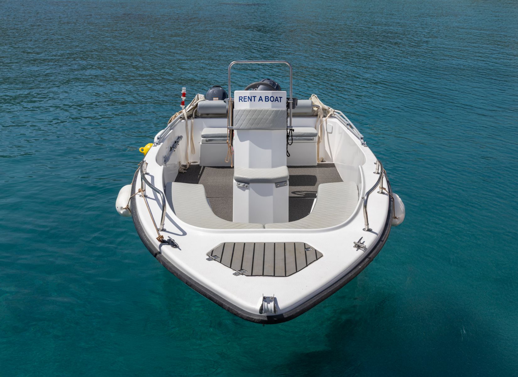 Rent a Boat 30hp without Skipper (No license needed) and Explore Seitan Limania - Crique de Souda (Kamares) - Aspra Coast - Admiral Island - Sosorides & Marathi Island