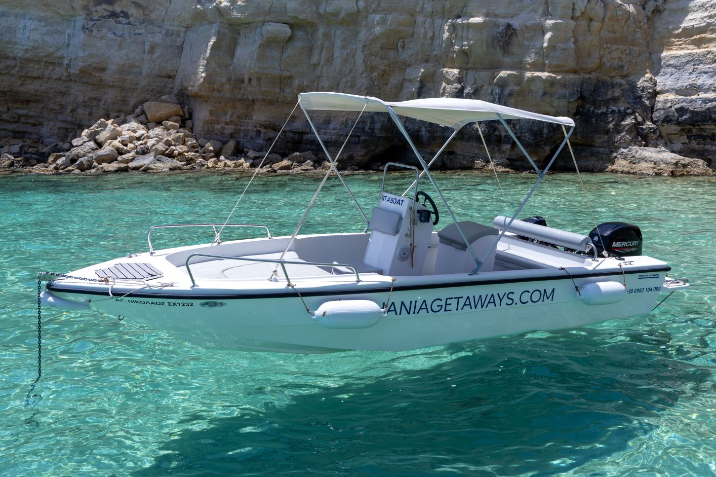 Rent a Boat 30hp without Skipper (No license need it)