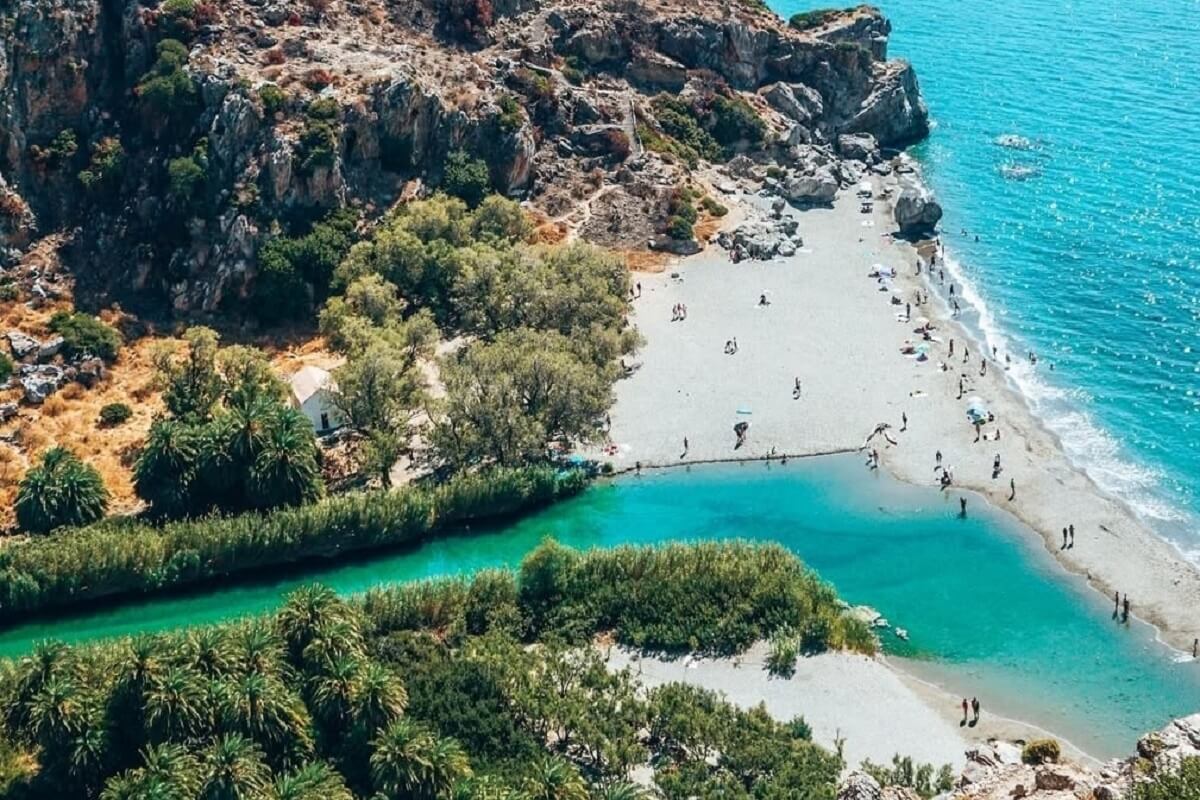 Private Jeep Tour Kourtaliotiko Gorge, Preveli & Spili Village