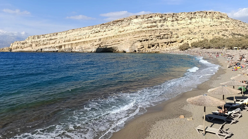 Private Jeep Tour to Agiofarago Beach to swim & Matala walk