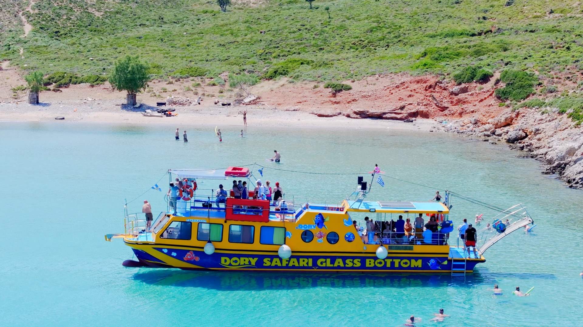 Dory’s Trip: A Glass-Bottom Boat Cruise with Swimming Stops