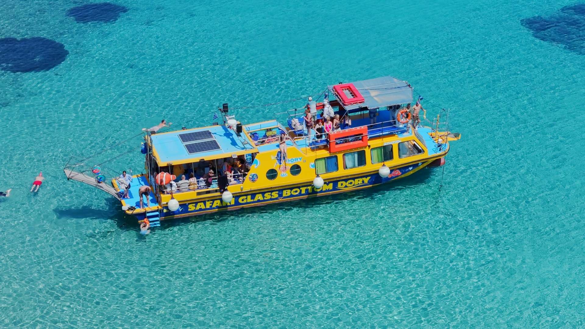 Dory’s Trip: A Glass-Bottom Boat Cruise with Swimming Stops