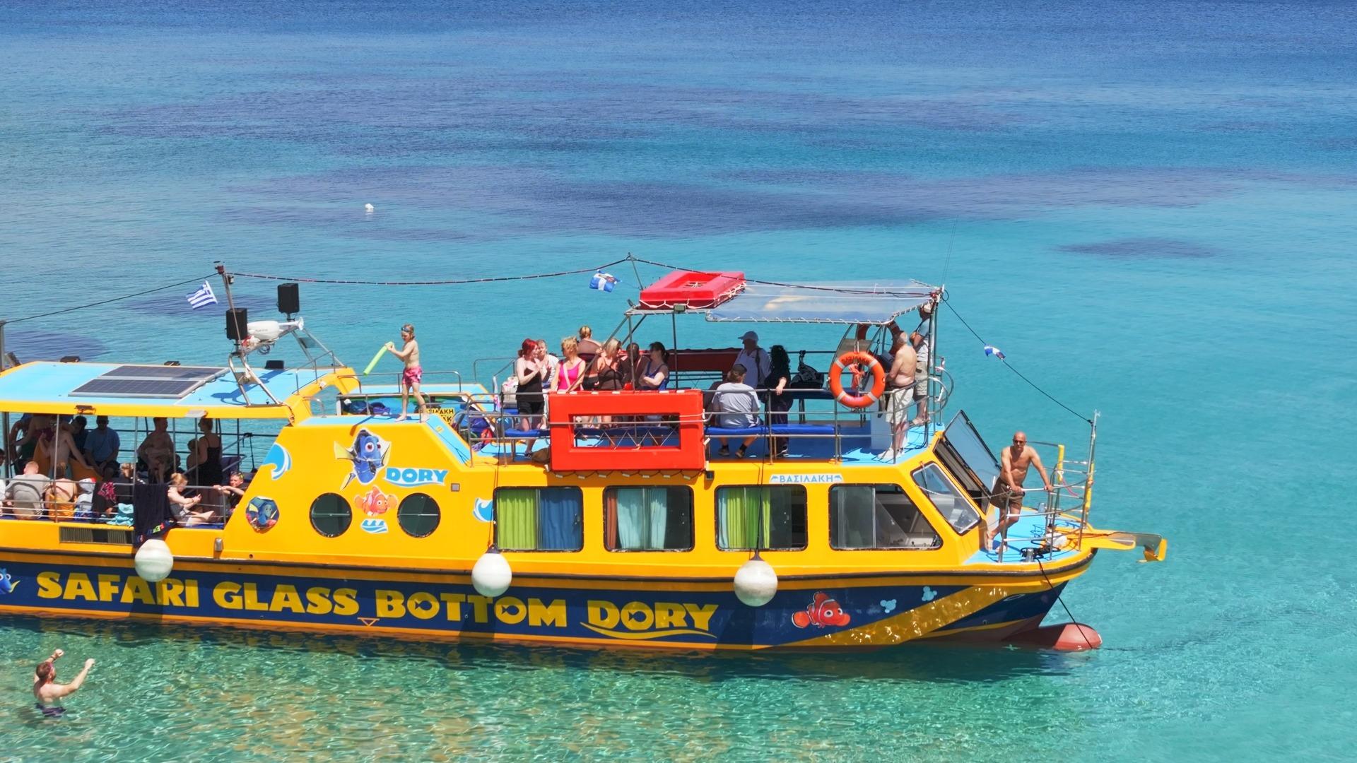Dory’s Trip: A Glass-Bottom Boat Cruise with Swimming Stops