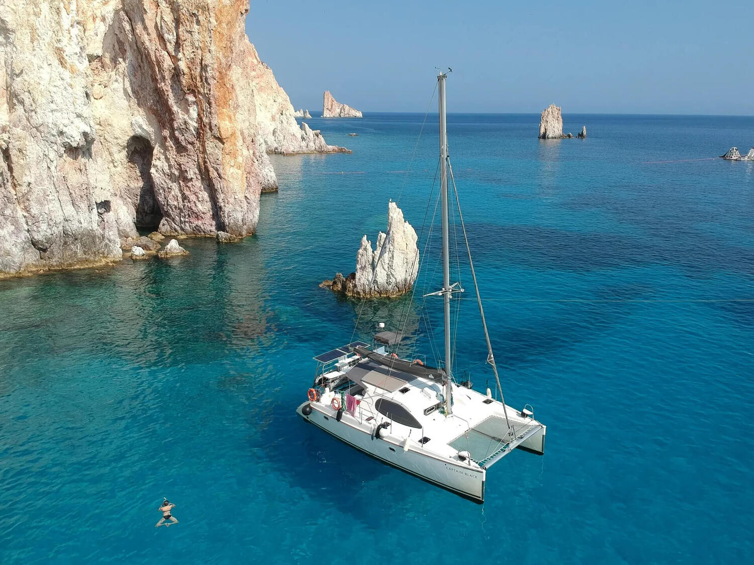 CATAMARAN FULL DAY: Polyegos Kleftiko , live your dream with us