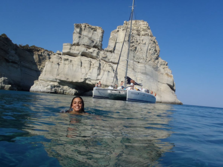 PRIVATE HALF - DAY SUNSET CRUISE: ADAMANTAS - KLEFTIKO - ADAMANTAS