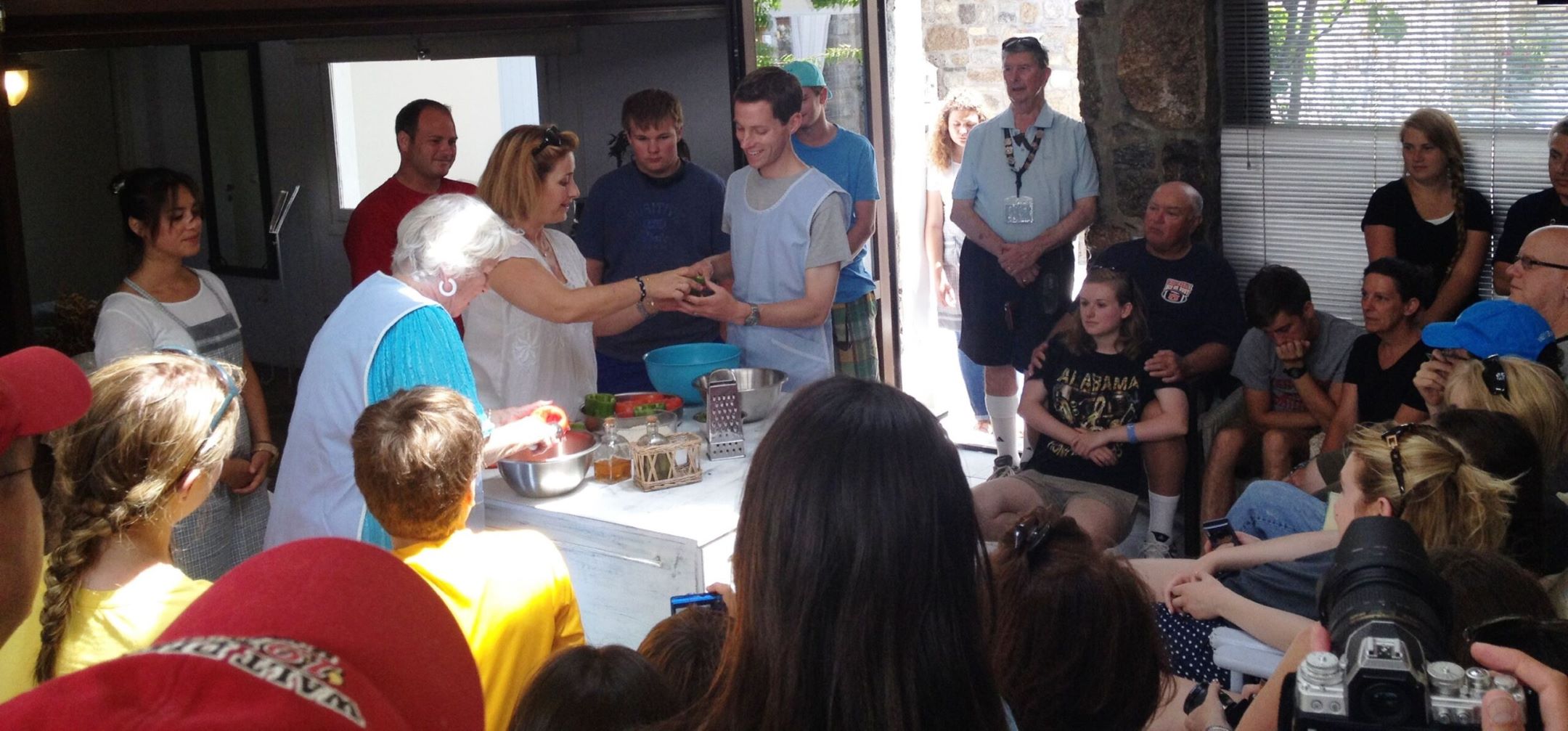 COOKING DEMONSTRATION AT THE MYKONIAN FARM