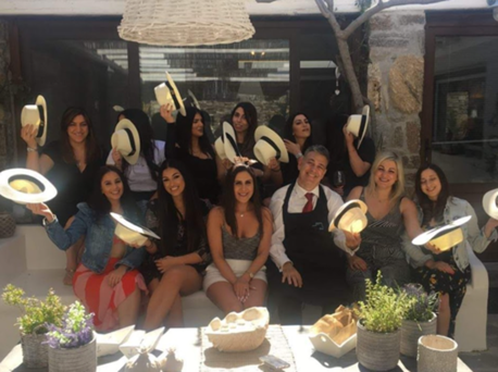 Executive wine tasting at the Mykonian Spiti