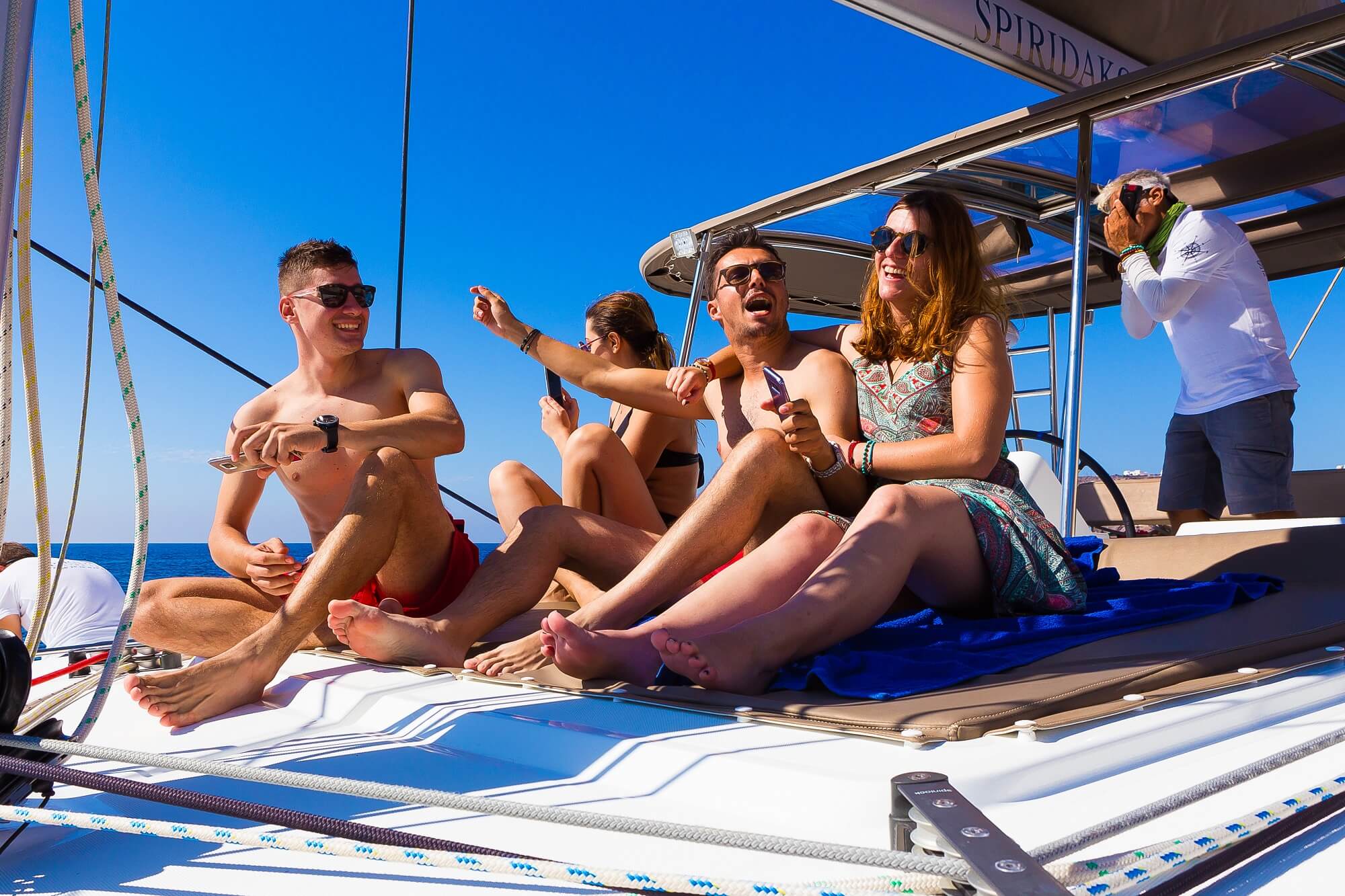 Private Catamaran Full Day Cruise with BBQ, Open Bar & Transfers