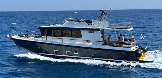Private Targa Motor Yacht Half Day Daytime Cruise with BBQ, Open Bar & Transfers