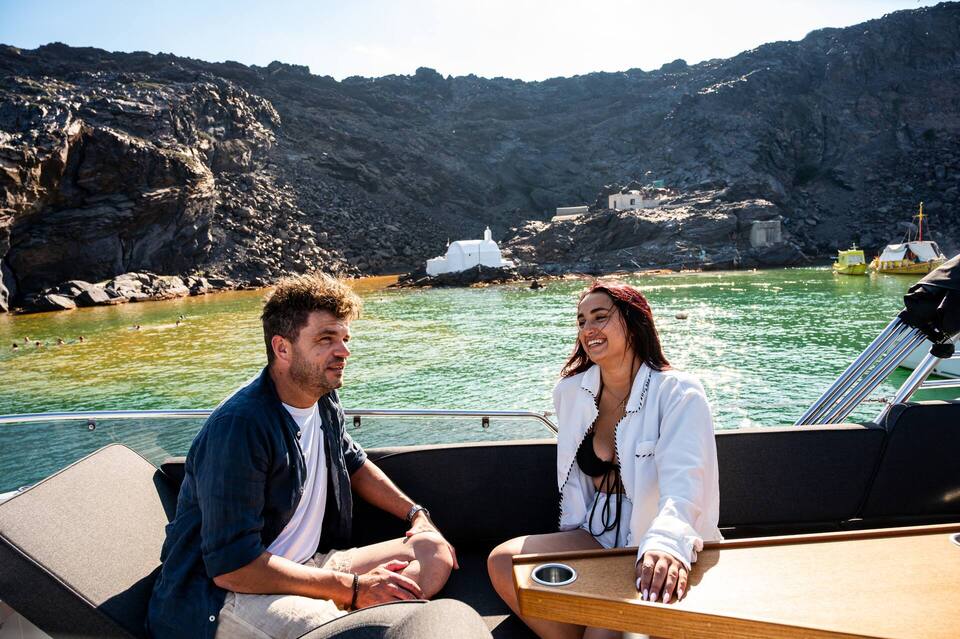 Private Targa Motor Yacht Half Day Sunset Cruise with BBQ, Open Bar & Transfers
