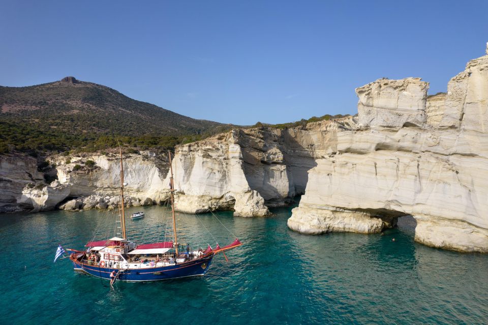 Traditional Boat Cruise to Glaronisia, Sarakiniko, Sykia Cave & Kleftiko
